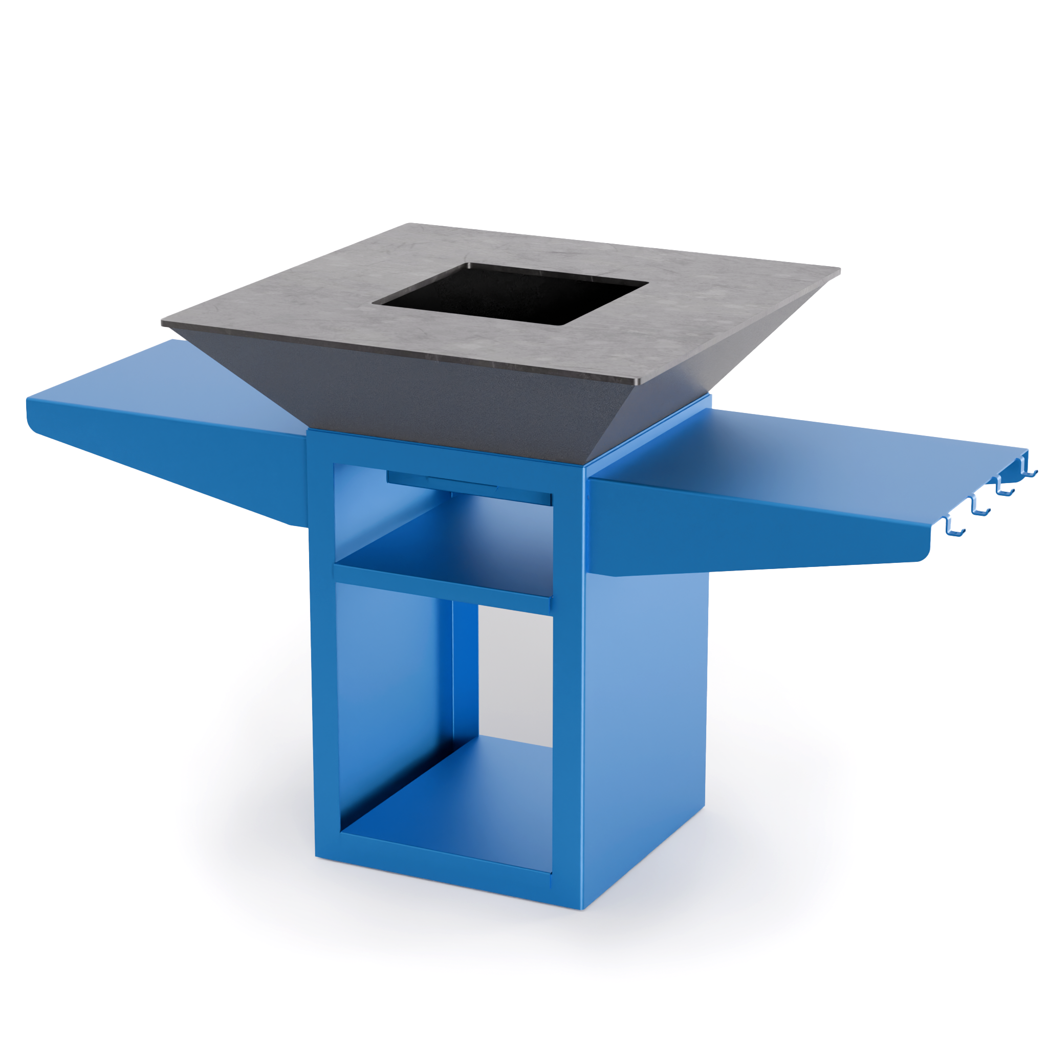 Brasero personnalisable bleu et gris